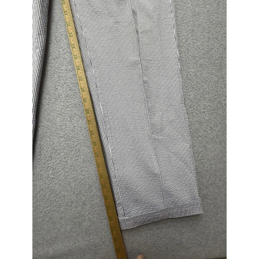 Brooks Brothers Pants Mens 36x34 Blue Stripe Seersucker Dress Clark Cuffed